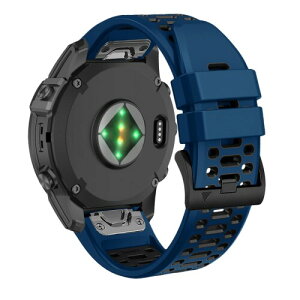 RosMank 26mm Quickfit �E�H�b�`�o���h Garmin Fenix 8 AMOLED 51mm/7X Pro/7X/6X Pro/6X/5X �Ή��AEnduro 3/Descent Mk3i/Instinct 2X/Tactix 7/Quatix 7X �p�V���R�������p�X�g���b�v, ��