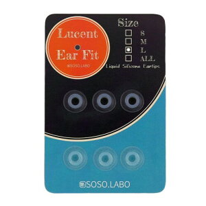 SOSO.LABO Lucent Ear Fit �C���[�s�[�X �����x�����t�̃V���R���f�ލ̗p ���[�Z���g�C���[�t�B�b�g �C���[�`�b�v ��h�� �ሳ�� ���Չ� (L�T�C�Y3�Z�b�g)