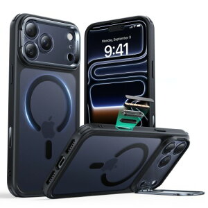 ESR iPhone 17 Pro �P�[�X MagSafe�Ή� 3�{�ČRMIL�K�i �J�����R���g���[���J�o�[ �B��X�^���h �����\ 2�w�\���J�����ی� ���C�����X�[�d �G�A�K�[�h�R�[�i�[ �ϏՌ� ���h�~ �y�� �}�O�l�b�g
