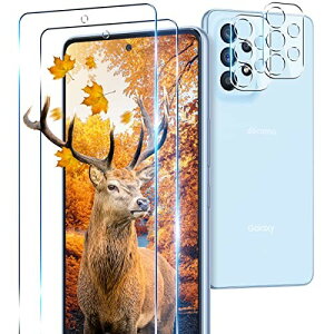 用 Galaxy A53 5G SCG15 SC-53C ガラスフィルム 2枚 Galaxy A53 5G フィルム + 2枚 カメラ保護フィルムセッ 対応 SCG15 / SC-53 強化ガラス 全面 保護フィルム ケース 高透過率 3D Touch対応 厚さ0.26超薄型