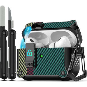RFUNGUANGO AirPods Pro  2/1 P[XJo[ SbNNbvt |bvAbvP[X t{fBϏՌn[hیJo[ AirPods Pro 2 P[X (2023/2022/2019) p - J[{t@Co[O