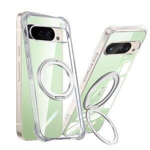 Google Pixel 10 pro XL �P�[�X �N���A �ی�V�F �����傤���� �s�N�Z��10 pro XL �J�o�[ �c�����Ή� �A�W���X�^�u���X�^���h 360°��]�\ �w��h�~ �]�|�h�~ ���ׂ�ǂ� �y�ʂœ��� ���G���S�n