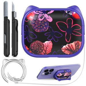 RFUNGUANGO AirPods Pro��2����ی�P�[�X�ƌ݊���������A�g�ѓd�b�z���_�[�@�\�t���A���܂��܂ȐF����I���\�AAirPods Pro 2�P�[�X�ɓK���Ă��܂��A�p�[�v��+�t�����[
