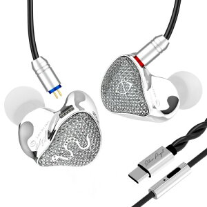 Earacoustic SPA-SG �C���z�� �L�� �^�C�vc ����CNC�_�C�������h�J�b�g���H �L�� TYPE-C�W���b�N USB-C�C���z���L�� �L���C���z�� �}�C�N�t�� ���Չ��� 10mm PEEK+PU�����U���C���i�[�}�O�l�b�g�_