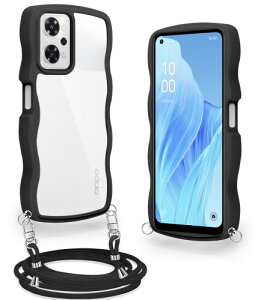 OPPO Reno9 A/OPPO Reno7 A �p �P�[�X �N���A �V�����_�[ �X�g���b�v�t�� �I�b�| ���m9a/7a �p �J�o�[ �ϏՌ� OPG04 �X�}�z�P�[�X ���� ���|�� �΂߂��� �R�t�� ��|���P�[�X ���������\ ���O��