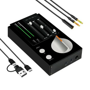 AOSHIDA �� SMSL R1 DAC�w�b�h�z���A���v�A�f�X�N�g�b�v�pUSB-C�f�W�^���E�A�i���O�I�[�f�B�I�R���o�[�^�[�A�Q�[�~���OPC/PS5�Ή��A�}�C�N/USB/��/�������́A3.5mm/4.4mm�o�����X/RCA�o�́AEQ���[�h/