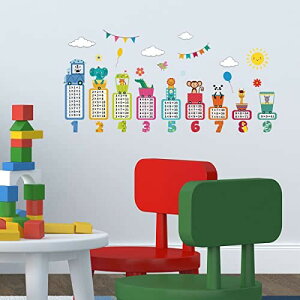 99のかけ算 ウォールステッカー アルファベット 数字 色 ウォール ステッカー デコ 学校 インド式かけ算表 1〜9の段 お風呂ポスター 日本製 幼稚園 保育園 子供部屋 DIY 用 壁転写 シール