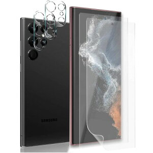 Galaxy S23 Ultra tB (2) + JtB(2) 炳 MNV[ S23 Ultra p A`OA tB KX wFؑΉ 2023NŐ[TPUf 3D݌v ˖h~ h~ CA