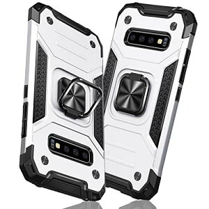 TMUJWS Samsung Galaxy S10 用ケース リング 衝撃吸収 耐衝撃 TPU+PCバンパー 二重構造 米軍MIL規格 全面保護カバー 滑り防止 車載ホルダー対応 擦り傷防止 滑り止め 軽量 薄型 アイフォン S10 カバ