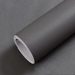 壁紙シール グレー 44.5cmx10m リメイクシート 無地 はがせる 防水 シート カッティングシート リフォームシート 厚手 おしゃれ 剥がせる壁紙 DIY 耐熱(ダークグレー)