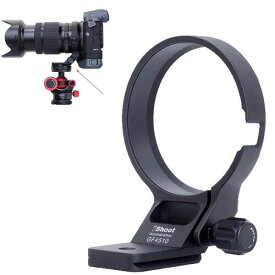 iShoot金属レンズサポート襟、レンズブラケット襟、三脚ソケット、カメラリング式三脚座、 三脚マウントリング, 富士フイルムFuji GF 45-100mm f/4 R LM OIS WRと互換性があります, ボトムは1/4 3/