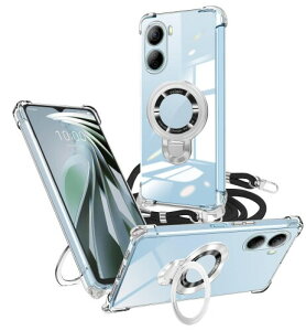 weiaoluo ZTE Libero 5G IV �P�[�X �N���A �����O�t�� A302ZT �V�����_�[ ZTE ���x�� 5G IV/nubia Ivy (Z6561J)�J�o�[ ���� �ϏՌ� TPU Libero 5G IV�P�[�X �c�����Ή� �}�O�l�b�g���� ���߉\ ���O�� ���^ ��