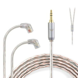 okcsc JBX ���P�[�u�� QDC 2Pin �P�[�u�� �C���z���P�[�u�� 4�c OFC KZ�p TRN�p CCA�p ZAX/AS16/ZS10pro/ZSN/ZEX���ɓK������ 3.5mm