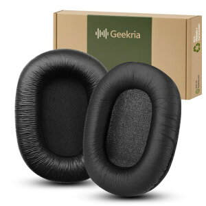 Geekria �C���[�p�b�h �݊��� �p�b�h �\�j�[ SONY MDR-7506, MDR-MV1, MDR-V6, MDR-V7, MDR-M1, MDR-M1ST, MDR-CD900ST �w�b�h�z���ɑΉ� �p�b�h �C���[/�C���[�J�b�v (���U�[���b�g/�u���b�N)