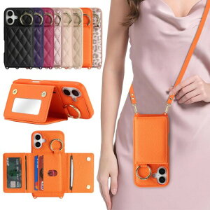 DEYHU �Ή� iPhone 16 Plus �P�[�X �V�����_�[ ��phone16 Plus �P�[�X �J�[�h���[ �� ���|�� �΂߂��� �X�}�z�V�����_�[ �A�C�t�H��16 Plus �X�g���b�v�t�� �ϏՌ� ���߉\�� �g�уP�[�X - �I�����W