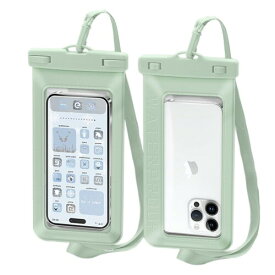 防水ケース スマホ用 IPX8 タッチ可能 指紋認証/Face ID認証対応 iPhone14/iPhone13/Android 7.0インチ以下全機種対応 高透過率 水中撮影 山登り 釣り ビーチ スイミング ボート ハイキング 海水浴 (