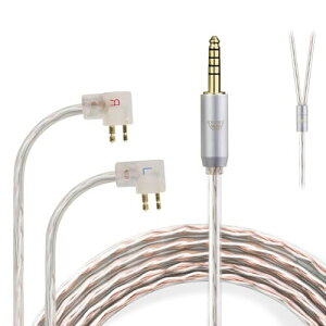 okcsc JBX ���P�[�u�� ER4P �C���z���P�[�u�� �C���z���E�w�b�h�z���p Etymotic�p ER4B�EER4S�EER4PT�EER6I���ɓK�� OFC 4�c ����1.2m 4.4mm