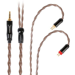 NICEHCK Litzocc 4n 4芯単結晶銅 OCC イヤホンケーブル 0.78 2Pin 2.5mm 金属製プラグ 着脱式 柔らかい アップグレードケーブル 4極 1.2m DIYイヤホンのアクセサリ 音質改善 高級交換用ケーブル ハイ
