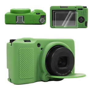 VOVMOEYA For リコー GRIII/GRIIIx/GR 3/GR 3X シリコンケース、GRIIIx保護カバー カメラ保護カバー For Ricoh GRIII 取り外し可能レンズカバー 軽量 滑り止め 9H 高感度−GR