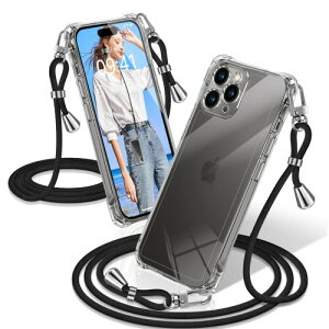 XIOYATY �p�� iPhone 11 Pro Max �P�[�X �N���A �V�����_�[ �A�C�t�H��11 Pro Max �J�o�[ �ϏՌ� �X�}�z�P�[�X ���� �D��X�g���b�v�t�� ������ ��|�� �R�t�� ��|�� �΂߂��� �N���X�{�f�B ���ړI