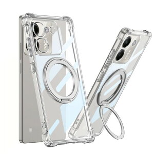 weiaoluo �P�[�X Xiaomi POCO M7 Pro 5G �N���A �p�� �����O�t�� �V���I�~POCO M7 Pro �J�o�[ �ی�V�F�� ���傤���� �X�^���h�@�\ 360°��]�\ �w��h�~ �]�|�h�~ TPU �X�^���h ��I�ȕی� �y�� ��