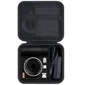 Lebakort���[�P�[�X�ƌ݊����̂���KODAK Mini Shot 4 MS400 �`�F�L�J�������X�}�z�v�����^�[ (�u���b�N �P�[�X)