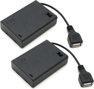 I[fBIt@ dr{bNX USBo͑Ή ON/OFF XCb`t USB-A P[u X P3dr 3{ 1.5V 4.5V (1.2V 3.6V) PO o͗p P[X (2P)