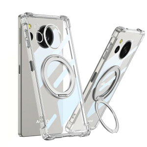 weiaoluo �P�[�X AQUOS sense8 SH-54D �N���A �p�� �����O�t�� sense8 �J�o�[ �ی�V�F�� ���傤���� aquos sense 8 �����P�[�X �X�^���h�@�\ 360°��]�\ �w��h�~ �]�|�h�~ TPU �X�^���h ��I�ȕی�