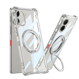 weiaoluo ZTE Nubia S2 �P�[�X �N���A �p�� �����O�t�� �k�r�A s2 �J�o�[ �@�\ 360°��]�\ �X�}�z �L�b�N�X�^���h ZTE A504ZT �g�уP�[�X �X�}�z�P�[�X �w��h�~ �]�|�h�~ ���ׂ�ǂ� �y�ʂœ���
