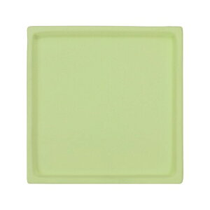 M METERXITY セラミックプラントソーサー 4.9"プラントウォーターキャッチャートレイ 屋内/屋外植物/花 排水滴水トレイ(スクエア緑)