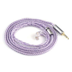Tripowin Zonie 16 �R�A�[�⃁�b�L�P�[�u����SPCHIFI�C���z���A�b�v�O���[�h�P�[�u�� (2.5mm-QDC, Lavender)