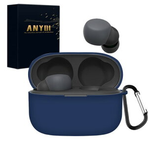 ANYOI Sony LinkBuds S WF-LS900N�p �P�[�X �V���R���f�� �[�d�Ή� �h�� �h�o �ϏՌ� �����h�~ �J���r�i�t�� �����h�~ WF-LS900N �P�[�X �j�����p ���[ �P�[�X Linkbuds S WF-LS900N �ی�P�[�X (�u���[)
