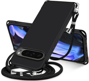 NISIILNG Google Pixel 9 Pro XL �p �P�[�X �V�����_�[ pixel9pro xl �p �X�}�z�P�[�X �s�N�Z�� 9ProXL �J�o�[ ���|�� �΂߂��� ��|���P�[�X ���^ �y�� TPU �R�t�� �΂߂��� �D��X�g���b�v�t�� �l�b�N�X