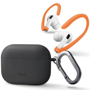 UNIQ AirPods Pro2 P[X AirPodsPro2ɑΉ CX[dΉ Ռ z ی LED VRJo[ Jri C[tbNt NEXO (AirPodsPro2 (2022/2023), O[)