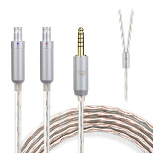 okcsc JBX �w�b�h�z���P�[�u�� HD800 ���P�[�u�� �C���z���E�w�b�h�z���p SENNHEISER�p HD800S�EHD820�ED1000�ɓK�� OFC 4�c ����1.5m 4.4mm