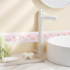 A-b-cil トリムボーダー 壁紙シール ライトピンク 花の刺繍 マスキングテープ インテリアシール はがせる 3d 立体 浮彫 凹凸 ウォールステッカー diy 補修 壁 洗面所 窓 窓枠 ドア枠 巾木な