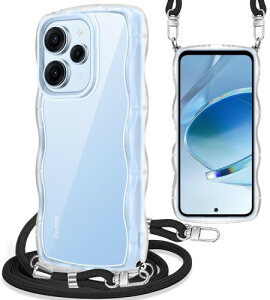 Yuanlai For Redmi 12 5G �P�[�X �V�����_�[ XIG03 �X�}�z�P�[�X �ϏՌ� �N���A �g�^ �V���I�~ ���h�~12 5G �J�o�[ ���|�� �΂߂��� �R�t�� �D��X�g���b�v�t�� ���������\ ���O���\ (�N���A)