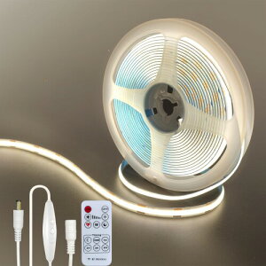 NAqiClearhillj12VDC COB LEDXgbvCg [gXCb`t 5M i`zCg 4000K 320LED/m 8mm 10W/M CRI90 ʃe[vό`\ ؒf\ hIP20 1.5mP[u DIY ƒ