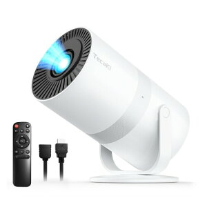 Tecaki �V�^�v���W�F�N�^�[ �ƒ�p270°��] 4K�Ή� Native1080P �^��25000LM ���P���x �É� ������`�␳ �V�䓊�e 200�C���`���� �ݒu�ȒP Bluetooth5.3 & Wi-Fi6 �����X�s�[�J�[ �X�}�z/DVD/PC/�Q�[��