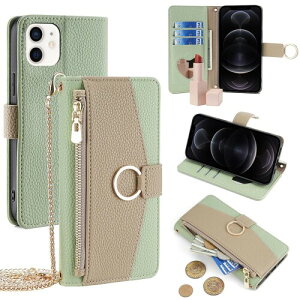 For iPhone 12 Pro �P�[�X �蒠�^ �V�����_�[ For iPhone 12 For �A�C�t�H��12 �v�� ���z�^ �J�o�[ ���|�� �΂߂��� ���ϋ��t�� ���� ������� �����O�X�g���b�v �W�b�p�[���K���� �J�[�h���[ ���u