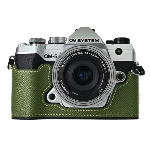 Rieibi PU���U�[�n�[�t�P�[�X�A�I�����p�X OM-5/�I�����p�X OM-D E-M5 Mark III �J�����P�[�X�p�A�I�����p�X OM �V�X�e�� OM-5/E-M5 Mark III �P�[�X�p�ی�P�[�X