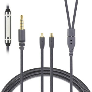 3APLUS HBC13 ���P�[�u�� CKS1100 �C���z���P�[�u�� A2DC �}�C�N�t�� 3.5mm�ڑ� ATH�p 4�c �����xOFC�⃁�b�L CKR100iS/CKS1100/CKS1100iS/ATH-CM2000Ti/ATH-CK2000Ti�ȂǂɓK�� 3.5mm�}�C�N �X�g���[�g�^ 120cm