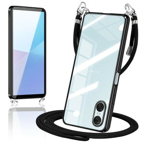 �Ή� Xperia10 VI �P�[�X �V�����_�[ �N���A SO-52E SOG14 �X�}�z�P�[�X �J�o�[ �G�N�X�y���A10VI(�u���b�N)
