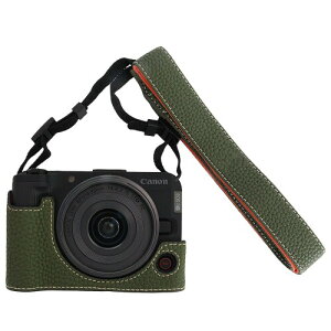 VOVMOEYA �J�����P�[�X Canon EOS R50 V�p ���߉\�ȃV�����_�[�X�g���b�v�t���AR50V PU���U�[�n�[�t�P�[�X�A�X�^�C���b�V���ȕی�y�ʁA���m�ȃt�B�b�g�A�O�r�Ή�