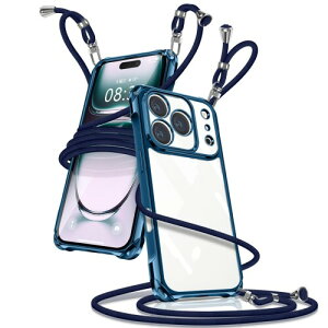 Muciyazi �p�� iPhone 17 Pro Max �P�[�X �N���A �V�����_�[ �J�o�[ ���|�� �΂߂��� ��|���P�[�X ���� ���^ �y�� TPU �g�уP�[�X �R�t�� �΂߂��� �D��X�g���b�v�t�� ���������\ ���O����