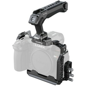 SmallRig �J�����P�[�W�L�b�g Panasonic G9 II / S5 II / S5 IIX�p NATO�g�b�v�n���h�� HDMI & USB-C�p�P�[�u���N�����v Arca�Ή��N�C�b�N�����[�X�v���[�g���� 1/4''-20 & 3/8''-16�l�W�� - 5752