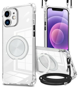 GULEIYAA iPhone 12 Mini �p �P�[�X �c�����Ή� 360° ��]�X�^���h �����O �}�O�l�b�g���� MagSafe �Ή� ���C�����X�[�d�Ή� �� phone 12mini �P�[�X ���|�� �΂߂��� ��|�� �ϏՌ� �ԍڃz���_�[ �Ή�
