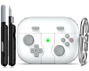 RFUNGUANGO AirPods Pro �� 2 ����/�� 1 ����P�[�X�J�o�[ �L�[�`�F�[���t���A�q���j���Ə��������̃Q�[���v���[���[�f�U�C���AAirPods Pro �� 2/1 ���� (2023/2022/2019) �[�d�P�[�X�p�\�t�g�V���R���P