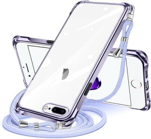 NISIILNG iPhone 7 Plus �p �P�[�X �N���A �V�����_�[ iPhone 8 Plus �p �X�}�z�P�[�X �A�C�t�H��7Plus 8Plus �J�o�[ ���|�� �΂߂��� ��|���P�[�X ���� TPU ���^ �y�� �ϏՌ� �R�t�� �΂߂��� �D��X�g