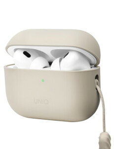 UNIQ AirPods Pro2 �P�[�X Pro/3 ��3���� ���C�����X�[�d�Ή� �Ռ��z���ی� LED�� �V���R���J�o�[ LINO (�A�C�{���[, AirPodsPro2 (2022/2023))